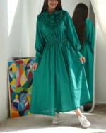 پیراهن چین دار زنانه عمده کد 221 - Image 2