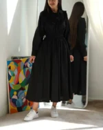 پیراهن چین دار زنانه عمده کد 221 - Image 4