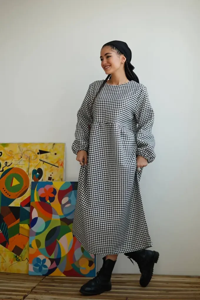 پیراهن سینه چین دخترانه کد 324 - Image 2