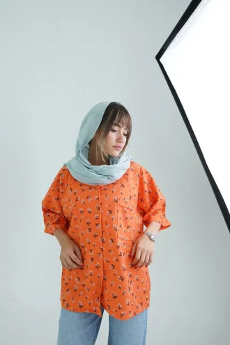 شومیز لنین رنگی عمده رزا 529