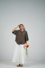 شومیز سیلک جلوگره آتیه کد 2421/391 - Image 4