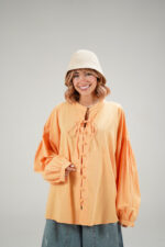 شومیز جلو گره آبرنگ 2408 - Image 7