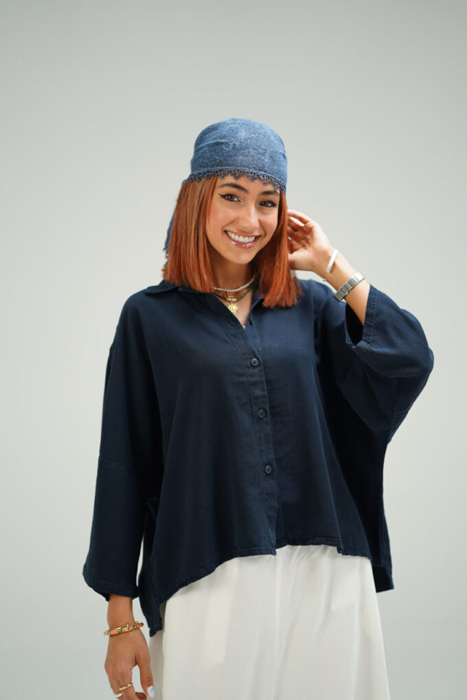شومیز تافته کد 2423383 - Image 3