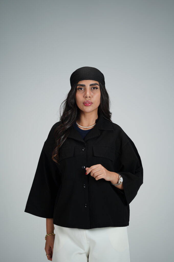 کراپ آستین سه ربع عسل - Image 5