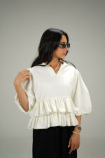 شومیز پایین  چیندار روزان 80002 - Image 4