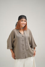 شومیز کروات دار جیوا - Image 4